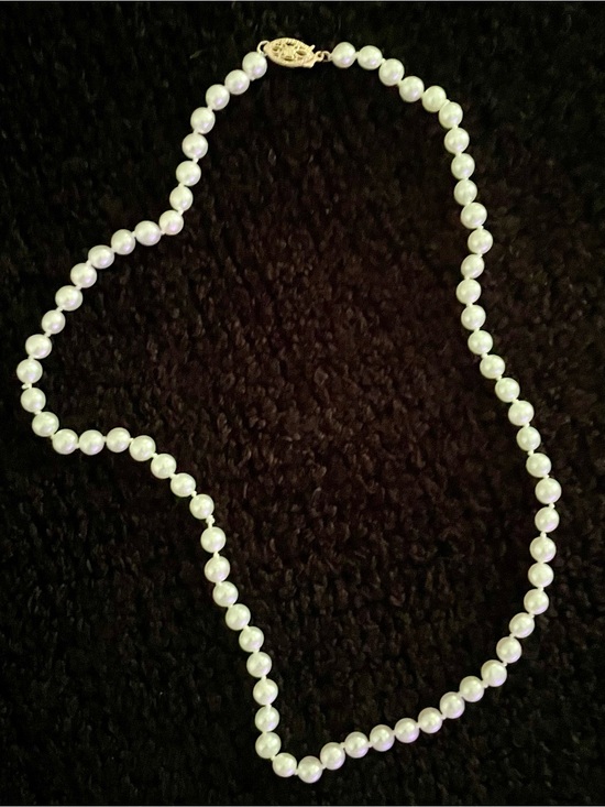 Jewelry - Vintage 10k Cultured Pearl Necklace